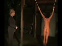 Sexy lady got whooped from behind by sadist